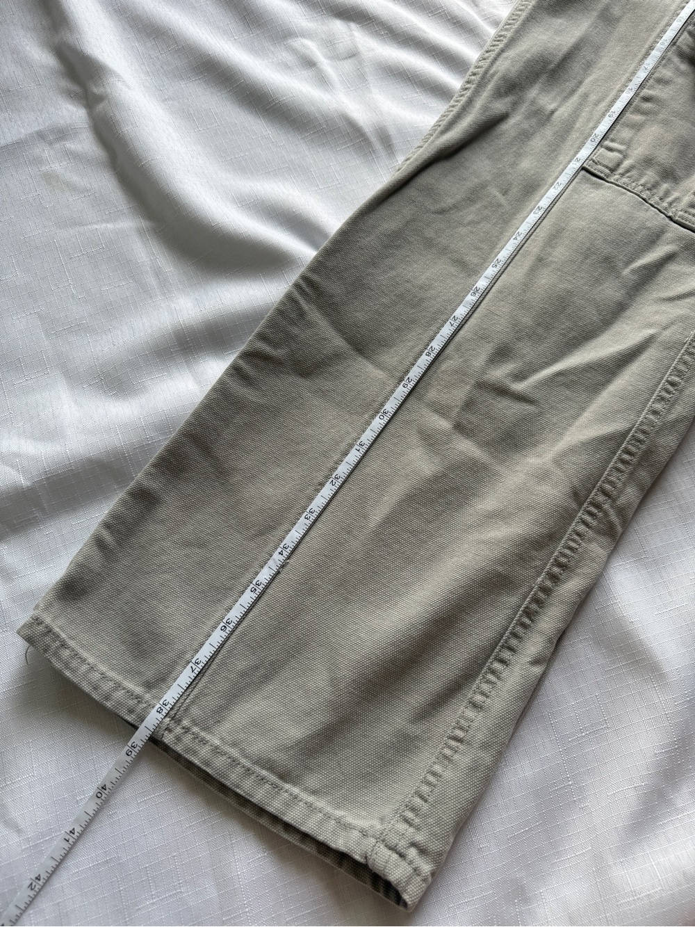 Aéropostale Utility Cargo Pants Tan Beige 100% Cotton Y2K 2000s Size Small - Picture 8 of 8